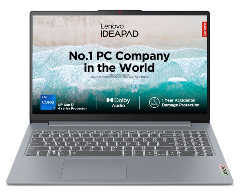 LENOVO IDEAPAD SLIM 3 83EM009YIN [CI7 - 13620H 13TH GEN/16GB/512GB SSD/WIN11 HOME+MSO/15.6 INCH/INTEGRATED GRAPHICS /1 YEAR(S)/GREY] - SWIFT PERIPHERALS1089514