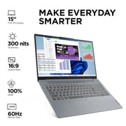 LENOVO IDEAPAD SLIM 3 83EM009YIN [CI7 - 13620H 13TH GEN/16GB/512GB SSD/WIN11 HOME+MSO/15.6 INCH/INTEGRATED GRAPHICS /1 YEAR(S)/GREY] - SWIFT PERIPHERALS1089514