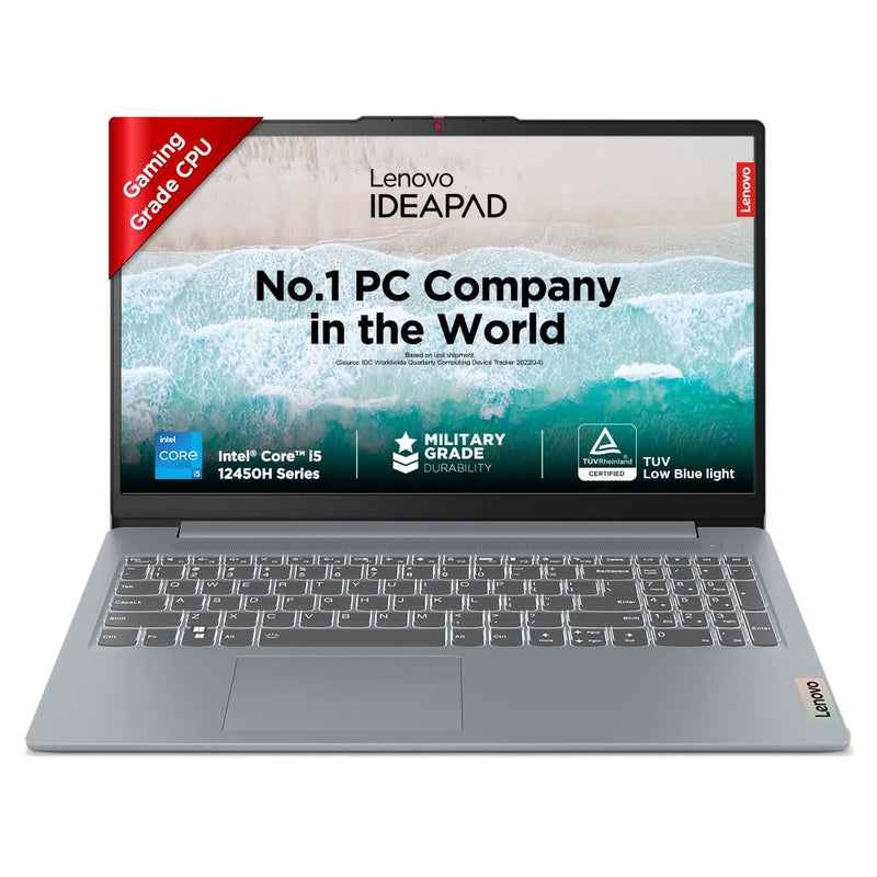 LENOVO IDEAPAD SLIM 3 83ER008GIN [CI5 - 12450H 12TH GEN/16GB/512GB SSD/WIN11 HOME+MSO/15.6 INCH/INTIGRATED GRAPHICS /1 YEAR(S)/GREY] - SWIFT PERIPHERALS1087676