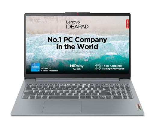 LENOVO IDEAPAD SLIM 3 83ER00MCIN [CI5 - 12450H/16GB/512GB SSD/WIN11 HOME+MS24/15.6"/INTEGRATED GRAPHICS/1 YEAR(S)/GREY] - SWIFT PERIPHERALS1095057