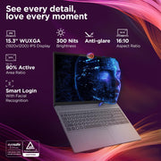 LENOVO IDEAPAD SLIM 3 83K100CJIN [CI7 - 13620H/16GB/512GB SSD/WIN11 HOME+MS24/15.3"/INTEGRATED GRAPHICS/1 YEAR(S)/GREY] - SWIFT PERIPHERALS1096326