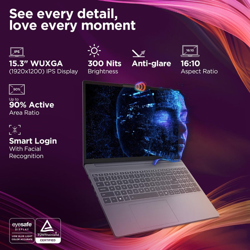 LENOVO IDEAPAD SLIM 3 83K100CJIN [CI7 - 13620H/16GB/512GB SSD/WIN11 HOME+MS24/15.3"/INTEGRATED GRAPHICS/1 YEAR(S)/GREY] - SWIFT PERIPHERALS1096326