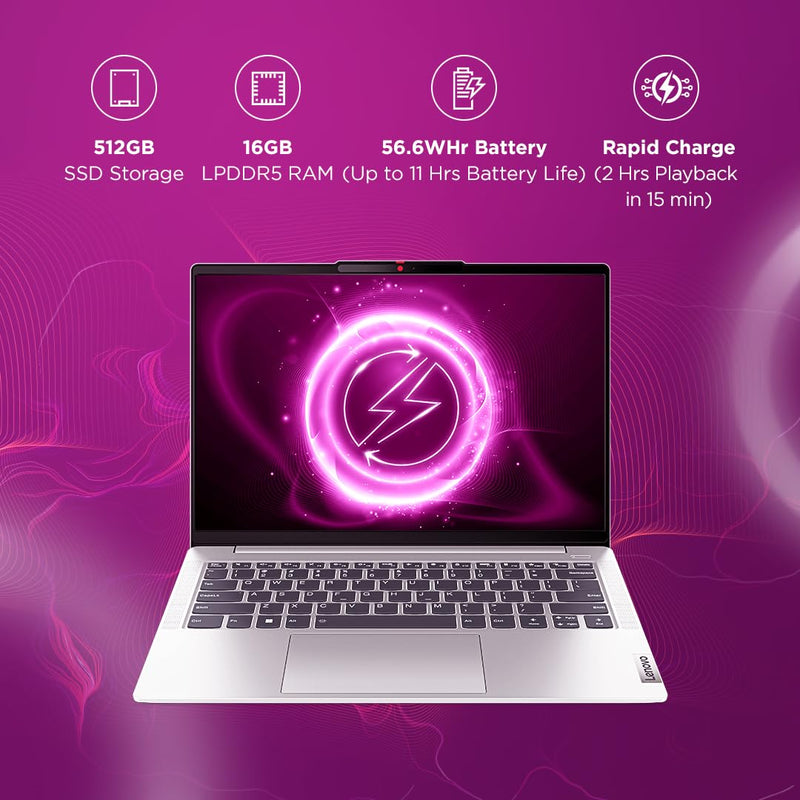 LENOVO IDEAPAD SLIM 5 13TH GEN INTEL CORE I5 13420H 14 INCH (35.5CM) WUXGA OLED 400NITS LAPTOP (16GB/512GB SSD/WIN 11/OFFICE 2021/BACKLIT KB/FHD CAMERA/ALEXA/3 MONTH GAME PASS/GREY/1.46KG), 82XD005RIN - SWIFT PERIPHERALSLenovo124
