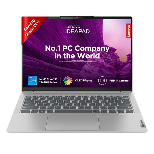 LENOVO IDEAPAD SLIM 5 13TH GEN INTEL CORE I5 13420H 14 INCH (35.5CM) WUXGA OLED 400NITS LAPTOP (16GB/512GB SSD/WIN 11/OFFICE 2021/BACKLIT KB/FHD CAMERA/ALEXA/3 MONTH GAME PASS/GREY/1.46KG), 82XD005RIN - SWIFT PERIPHERALSLenovo124
