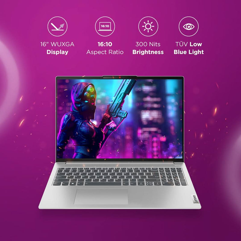 LENOVO IDEAPAD SLIM 5 83BG000DIN [CI5 - 12450H 12TH GEN/16GB/512GB SSD/WIN11 HOME+MSO/16.0 INCH/INTEGRATED GRAPHICS /1 YEAR(S)/GREY] - SWIFT PERIPHERALS1087102