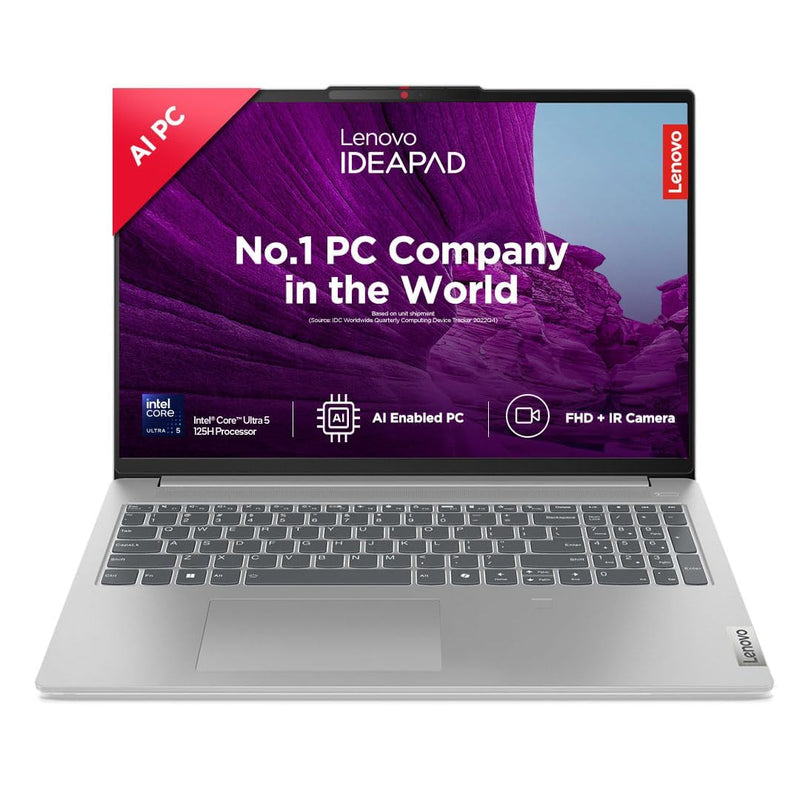 LENOVO IDEAPAD SLIM 5 83DC007LIN [ULTRA5 - 125H 14TH GEN/16GB/512GB SSD/WIN11 HOME+MSO/16.0 INCH/INTEGRATED GRAPHICS /1 YEAR(S)/GREY] - SWIFT PERIPHERALS1090917