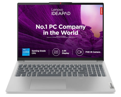 LENOVO IP SLIM 5 82XF0077IN [CI5 - 13500H 13TH GEN/16GB/1TB SSD/WIN11 HOME+MSO/16.0 INCH/INTEGRATED GRAPHICS /1 YEAR(S)/GREY] - SWIFT PERIPHERALS1086330