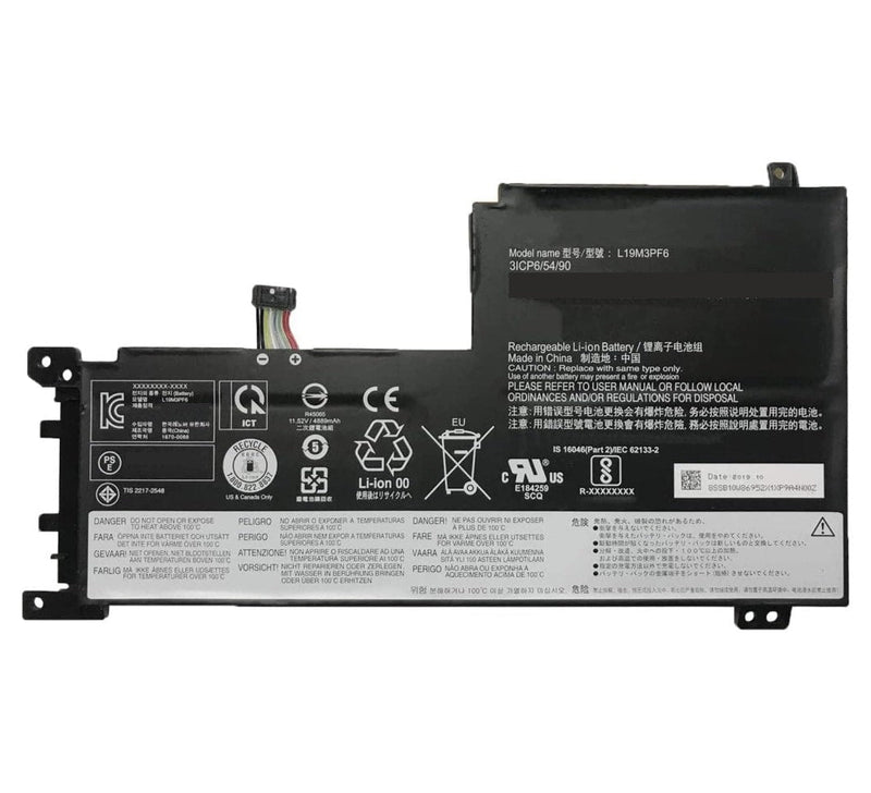 Lenovo L19M3PF6 Original OEM 57Whr 4940mAh 11.55V 3 Cell Laptop Battery for Select Lenovo Laptops - SWIFT PERIPHERALSL19M3PF6-OEM