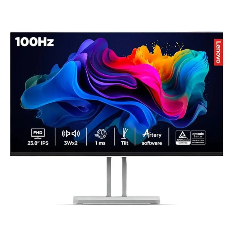 Lenovo L24i‑4A 23.8″ 100 Hz 1 ms FHD IPS Monitor Dual 3 W Speakers - SWIFT PERIPHERALSL24I-4A
