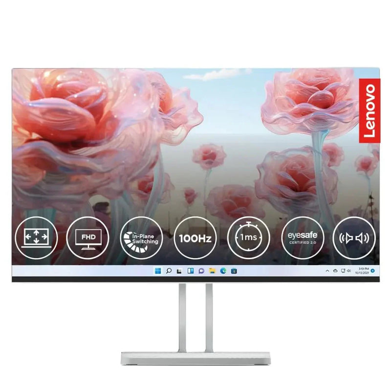 Lenovo L24i‑4A 23.8″ 100 Hz 1 ms FHD IPS Monitor Dual 3 W Speakers - SWIFT PERIPHERALSL24I-4A