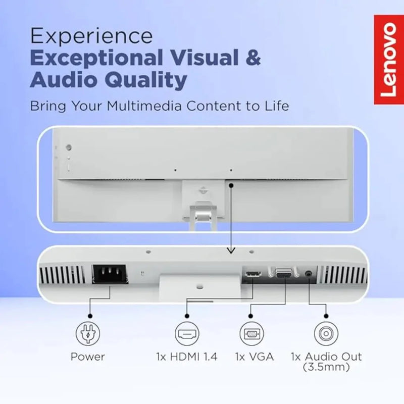 Lenovo L24i‑4A 23.8″ 100 Hz 1 ms FHD IPS Monitor Dual 3 W Speakers - SWIFT PERIPHERALSL24I-4A