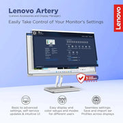 Lenovo L24i‑4A 23.8″ 100 Hz 1 ms FHD IPS Monitor Dual 3 W Speakers - SWIFT PERIPHERALSL24I-4A