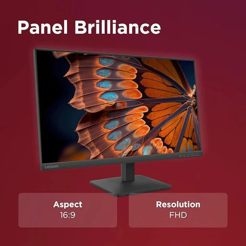 Lenovo L27‑4E 27″ 100 Hz 4 ms FHD IPS Monitor HDMI & VGA - SWIFT PERIPHERALSL27-4e