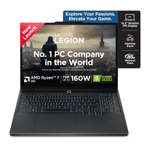 LENOVO LEGION 5 83M00073IN [R7 - 260/16GB/1TB SSD/WIN11 HOME+MS24/15.3"/8GB - RTX5050 GRAPHICS/1 YEAR(S)/BLACK] - SWIFT PERIPHERALS1096365