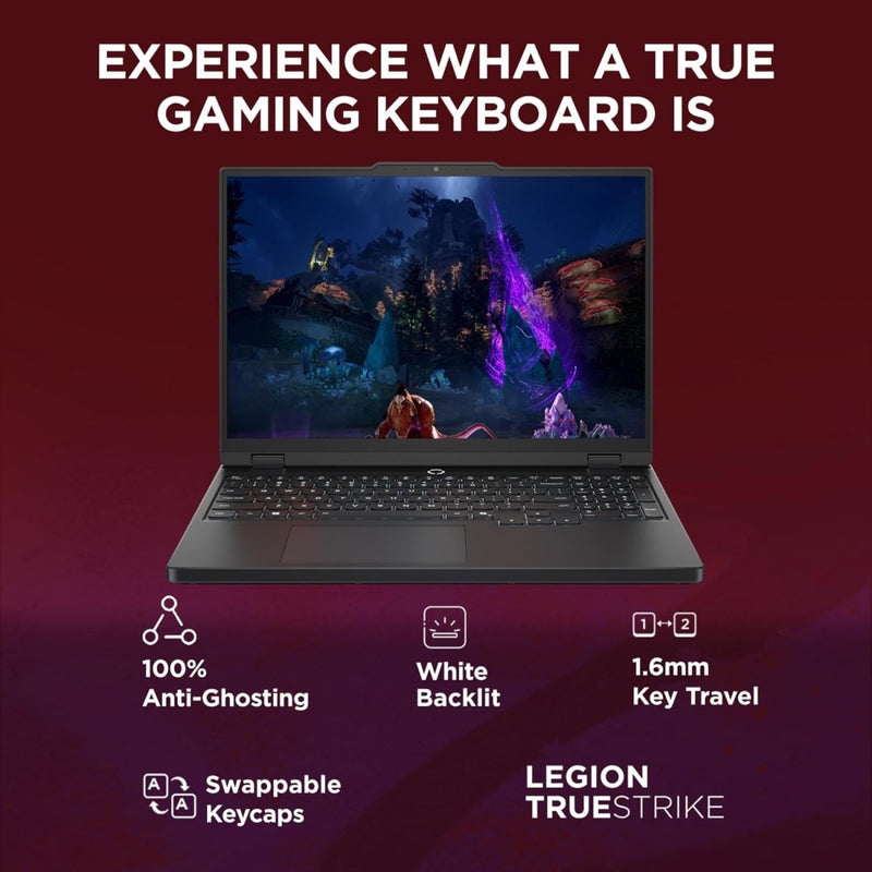 LENOVO LEGION 5 83M00073IN [R7 - 260/16GB/1TB SSD/WIN11 HOME+MS24/15.3"/8GB - RTX5050 GRAPHICS/1 YEAR(S)/BLACK] - SWIFT PERIPHERALS1096365