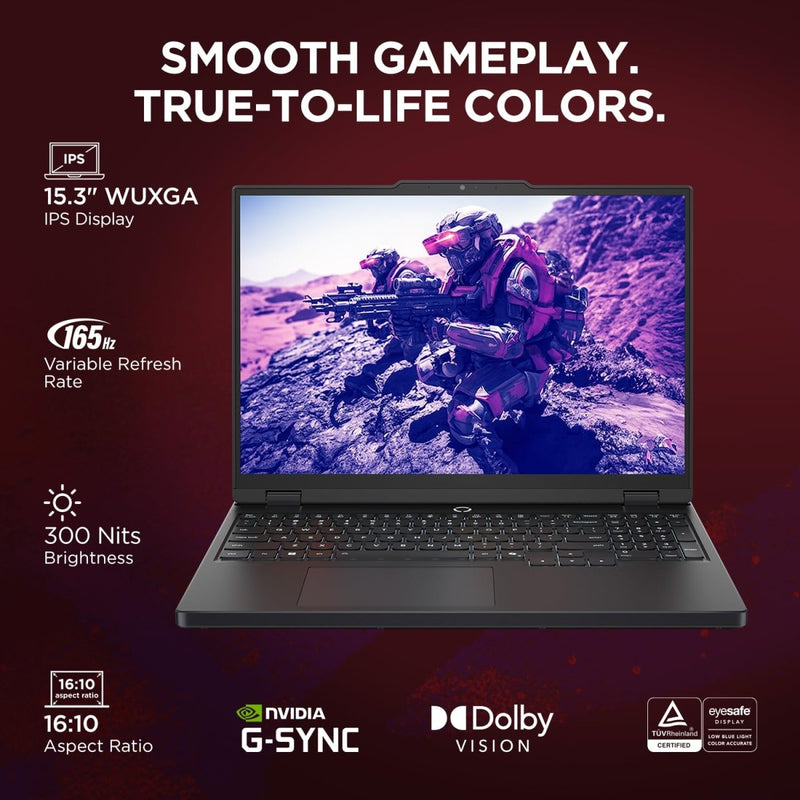 LENOVO LEGION 5 83M00073IN [R7 - 260/16GB/1TB SSD/WIN11 HOME+MS24/15.3"/8GB - RTX5050 GRAPHICS/1 YEAR(S)/BLACK] - SWIFT PERIPHERALS1096365