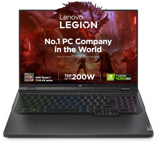 LENOVO LEGION PRO 5 AMD RYZEN 7 OCTA CORE 7745HX - (16 GB/1 TB SSD/WINDOWS 11 HOME/8 GB GRAPHICS/NVIDIA GEFORCE RTX 4060) 16ARX8 GAMING LAPTOP (16 INCH, ONYX GREY, 2.5 KG, WITH MS OFFICE) - SWIFT PERIPHERALSLenovo012