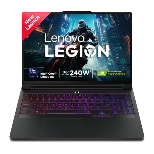 LENOVO LEGION PRO 7 83F500D7IN [ULTRA9 - 275HX/32GB/1TB SSD/WIN11 HOME+MS24/16.0"/12GB - RTX5070TI GRAPHICS/1 YEAR(S)/BLACK] - SWIFT PERIPHERALS1096306