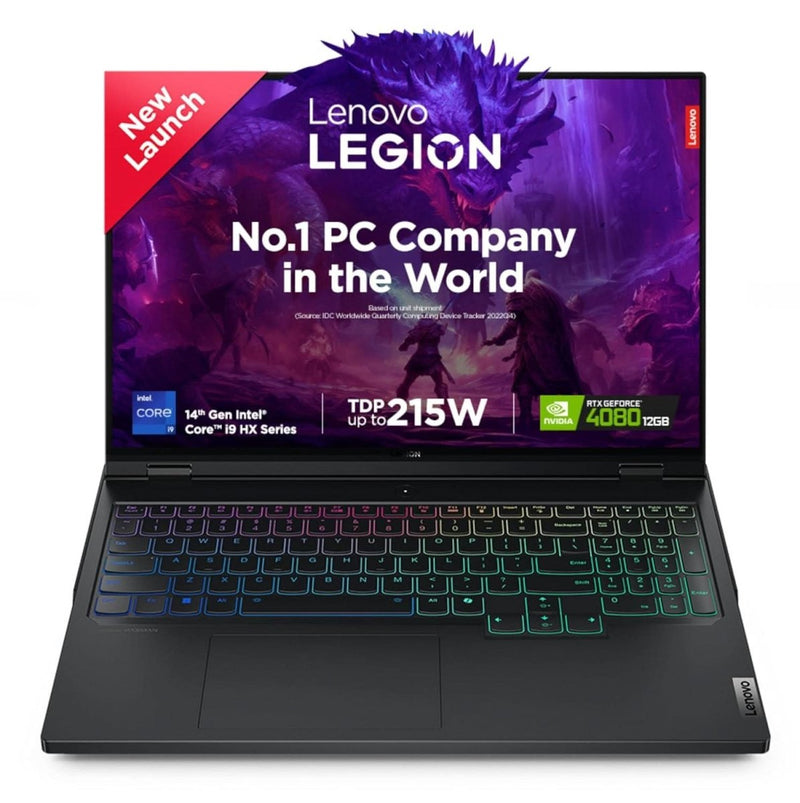 LENOVO LEGION PRO 7 INTEL CORE I9 - 14900HX 16 INCH (40.6CM) WQXGA IPS 500NITS 240HZ GAMING LAPTOP (32GB/1TB SSD/WIN 11/OFFICE 21/NVIDIA RTX 4080 12GB/100% DCI - P3/3MON XBOX GAME PASS/BLACK/2.6KG),83DE001HIN - SWIFT PERIPHERALS83DE001HIN