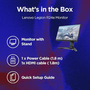 Lenovo Legion R24e 23.8″ 180 Hz 0.5 ms IPS FreeSync Ergo Gaming Monitor - SWIFT PERIPHERALSR24E