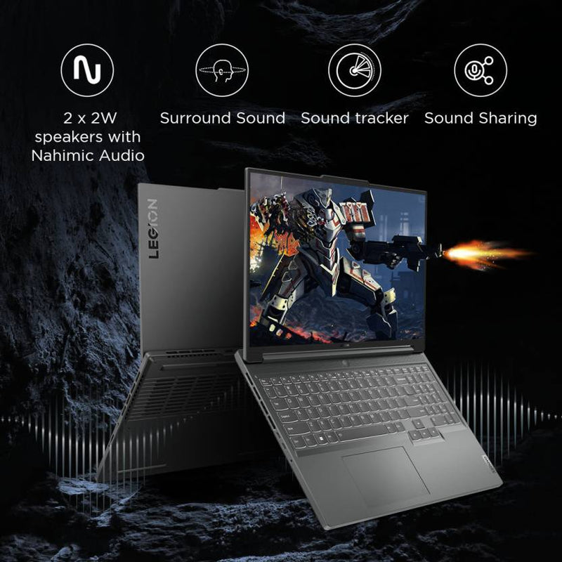 LENOVO LEGION SLIM 5 AI POWERED AMD RYZEN 7 OCTA CORE 7840HS - (16 GB/512 GB SSD/WINDOWS 11 HOME/6 GB GRAPHICS/NVIDIA GEFORCE RTX 4050) 16APH8 GAMING LAPTOP (16 INCH, STORM GREY, 2.4 KG, WITH MS OFFICE) - SWIFT PERIPHERALSLenovo026