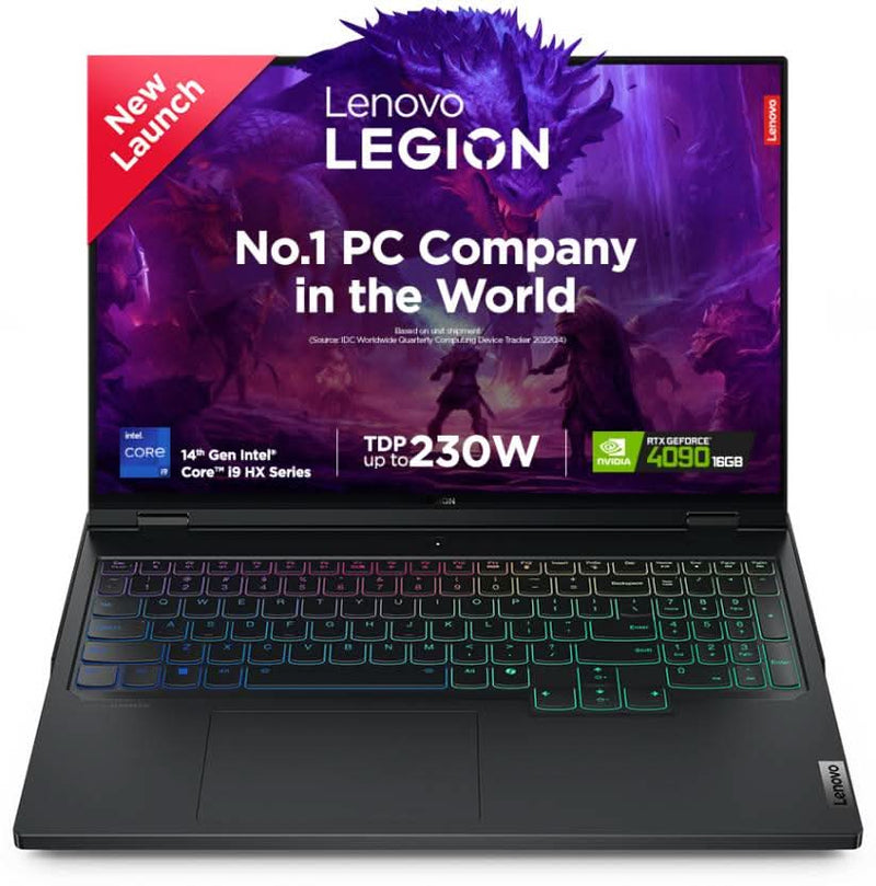 LENOVO LENVO LEGION PRO 7 INTEL CORE I9 14TH GEN 14900HX - (32 GB/1 TB SSD/WINDOWS 11 HOME/16 GB GRAPHICS/NVIDIA GEFORCE RTX 4090) 16IRX9H GAMING LAPTOP (16 INCH, ECLIPSE BLACK, 2.62 KG, WITH MS OFFICE) - SWIFT PERIPHERALSLenovo018