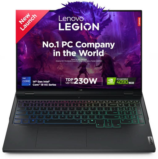 LENOVO LENVO LEGION PRO 7 INTEL CORE I9 14TH GEN 14900HX - (32 GB/1 TB SSD/WINDOWS 11 HOME/16 GB GRAPHICS/NVIDIA GEFORCE RTX 4090) 16IRX9H GAMING LAPTOP (16 INCH, ECLIPSE BLACK, 2.62 KG, WITH MS OFFICE) - SWIFT PERIPHERALSLenovo018