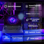 LENOVO LOQ 2024 12TH GEN INTEL CORE I5 - 12450HX 15.6 INCH (39.6CM) 144HZ 300NITS FHD GAMING LAPTOP (24GB/512GB SSD/WIN 11/NVIDIA RTX 2050 4GB/100% SRGB/3 MONTH GAME PASS/GREY/2.4KG), 83GS00CKIN - SWIFT PERIPHERALSLenovo112