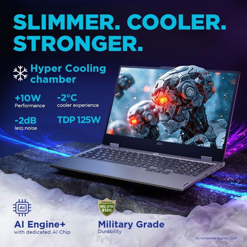 LENOVO LOQ 2024 13TH GEN INTEL CORE I7 - 13650HX 15.6" (39.6CM) 144HZ 300NITS FHD GAMING LAPTOP (24GB/512GB SSD/WIN 11/NVIDIA RTX 4050 6GB/1YR ADP FREE/MSO 21/3 MONTH GAME PASS/GREY/2.4KG), 83DV00LWIN - SWIFT PERIPHERALS1093976