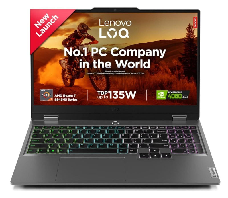 LENOVO LOQ 2024 AMD RYZEN 7 8845HS | NVIDIA RTX 4060 8GB (16GB RAM/1TB SSD/15.6 INCH (39.6CM)/WINDOWS 11/OFFICE HOME 2024/100% SRGB/3 MON. GAME PASS/GREY/2.4KG), 83DX00CTIN GAMING LAPTOP - SWIFT PERIPHERALSLenovo037