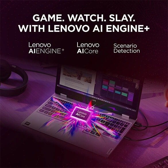 LENOVO LOQ 2025 AMD RYZEN 7 250| NVIDIA RTX 5050 8GB (24GB RAM/1TB SSD/144HZ REFRESH RATE/440 AI TOPS/15.6" (39.6CM)/WINDOWS 11/OFFICE 2024/3 MON. GAME PASS/GREY/2.4KG), 83JG008NIN - SWIFT PERIPHERALS1095436