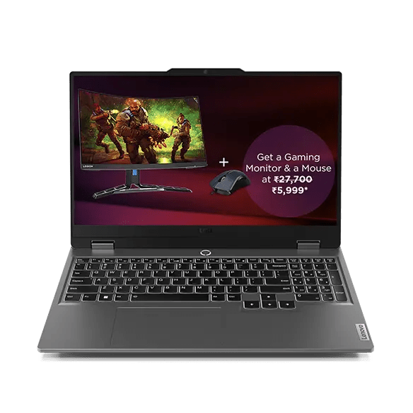 LENOVO LOQ 83DV00MLIN [CI7 - 13650HX 13TH GEN/24GB/512GB SSD/WIN11 HOME+MSO/15.6 INCH/8GB - RTX4060 GRAPHICS /1 YEAR(S)/GREY] - SWIFT PERIPHERALS1089444