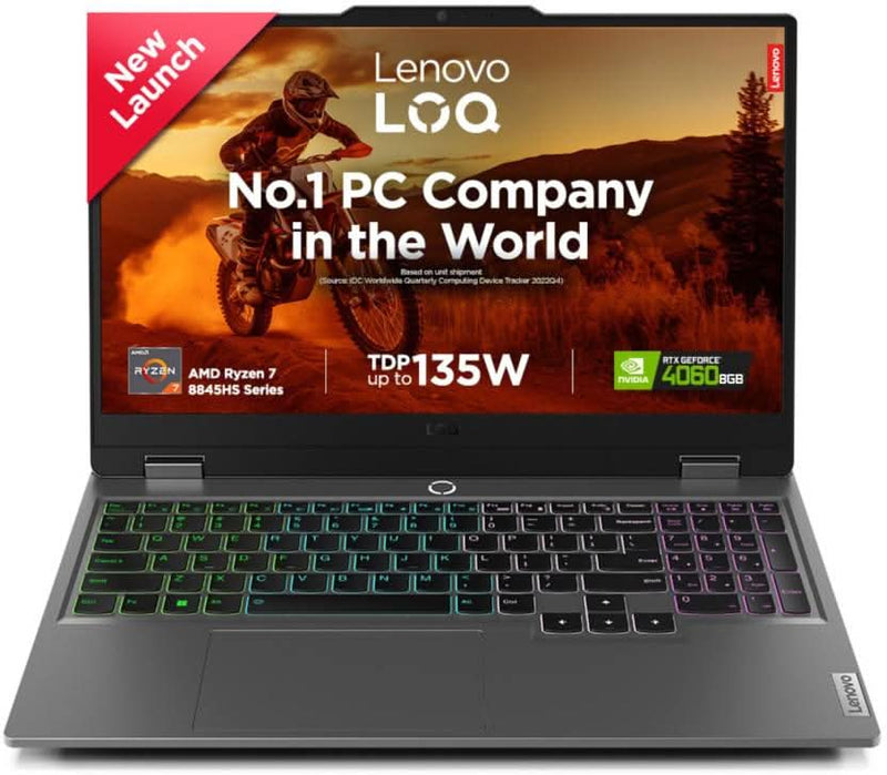 LENOVO LOQ AMD RYZEN 7 OCTA CORE 8845HS - (16 GB/1 TB SSD/WINDOWS 11 HOME/8 GB GRAPHICS/NVIDIA GEFORCE RTX 4060) 15AHP9 GAMING LAPTOP (15.6 INCH, LUNA GREY, 2.38 KG, WITH MS OFFICE) - SWIFT PERIPHERALSLenovo043