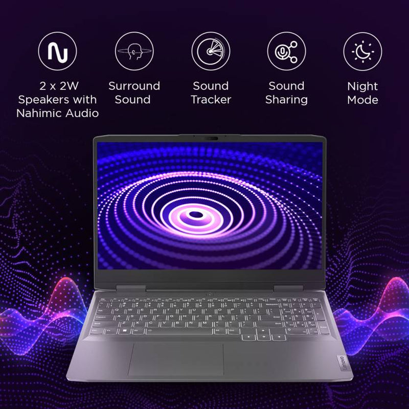 LENOVO LOQ INTEL CORE I5 12TH GEN 12450H - (16 GB/512 GB SSD/WINDOWS 11 HOME/6 GB GRAPHICS/NVIDIA GEFORCE RTX 4050) 15IRH8 GAMING LAPTOP (15.6 INCH, STORM GREY, 2.4 KG, WITH MS OFFICE) - SWIFT PERIPHERALSLenovo033