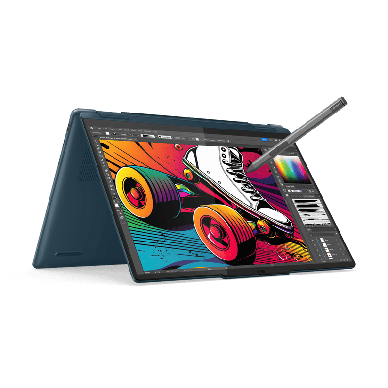 LENOVO YOGA 7 2IN1 83DJ006YIN [ULTRA7 - 155H 14TH GEN/16GB/1TB SSD/WIN11 HOME+MSO/14.0 INCH TOUCH/INTEGRATED GRAPHICS /1 YEAR(S)/TIDEAL TEAL] - SWIFT PERIPHERALS1091613
