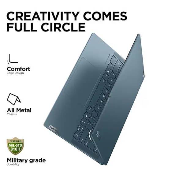 LENOVO YOGA 7I (83DJ00DGIN) LAPTOP (CORE ULTRA 5 125/16 GB/1 TB SSD/WINDOWS 11) 14" WUXGA (1920X1200) OLED OFFICE HOME 2024 INTEL ARC GRAPHICS - SWIFT PERIPHERALS1093715