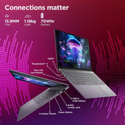 LENOVO YOGA SLIM 7 AURA EDITION INTEL CORE ULTRA 7 258V,COPILOT+ AI PC(32GB RAM/1TB SSD/14(35.5CM)/WUXGA OLED AI NOW/47 TOPS/WINDOWS 11/OFFICE HOME 2024/1YR ADP/GREY/1.19KG), 83JX001MIN AI LAPTOP - SWIFT PERIPHERALS83JX001MIN