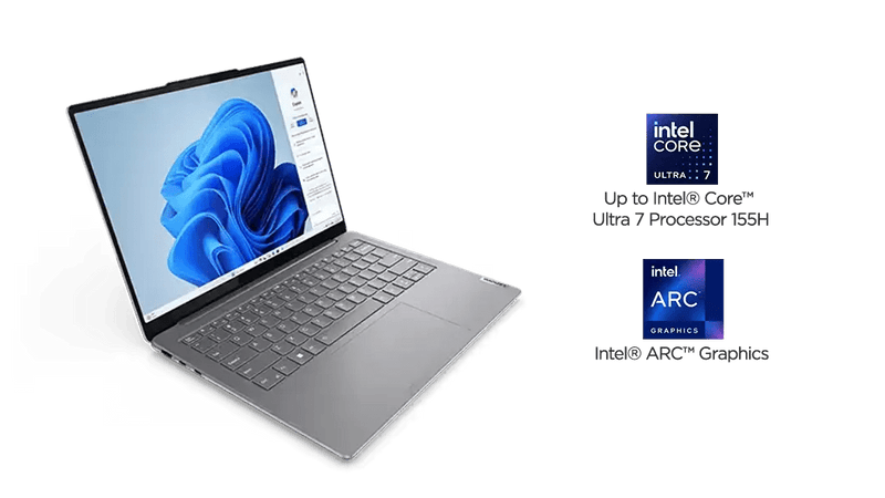 LENOVO YOGA SLIM7 83CV002DIN [ULTRA7 - 155H 14TH GEN/32GB/1TB SSD/WIN11 HOME+MSO/14.0 INCH/INTEGRATED GRAPHICS /1 YEAR(S)/GREY] - SWIFT PERIPHERALS1089814