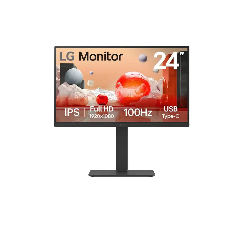 LG 24BA650 24" Full HD IPS Monitor with Ergonomic Stand Flicker Safe & Reader Mode - SWIFT PERIPHERALS24BA650