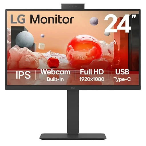 LG 24BA850 24" 100Hz Full HD IPS Monitor Built - in Webcam Mic Speakers - SWIFT PERIPHERALS24BA850