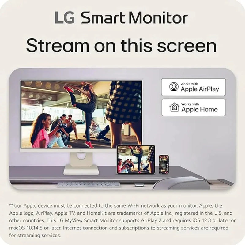 LG 25SR50F - W 24.5" Full HD IPS MyView Smart Monitor with webOS Built - in Speakers - SWIFT PERIPHERALS25SR50F-W