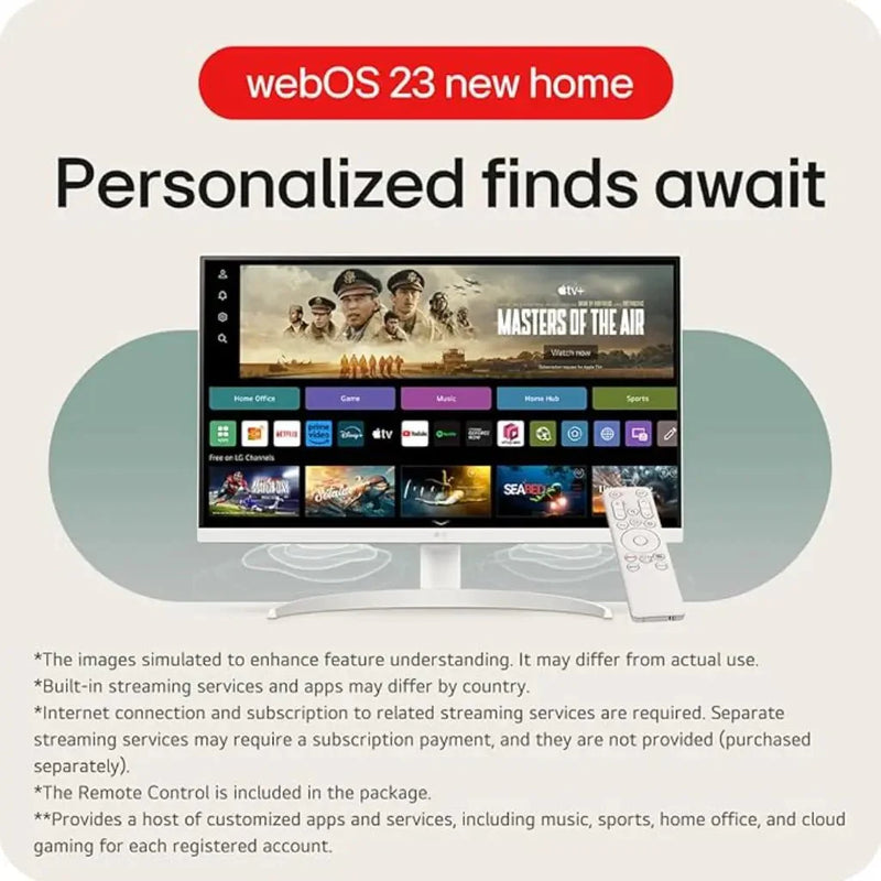 LG 27SR75U 27" 4K UHD IPS Smart Monitor Built - in Speakers webOS - SWIFT PERIPHERALS27SR75U