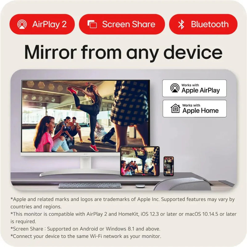 LG 27SR75U 27" 4K UHD IPS Smart Monitor Built - in Speakers webOS - SWIFT PERIPHERALS27SR75U