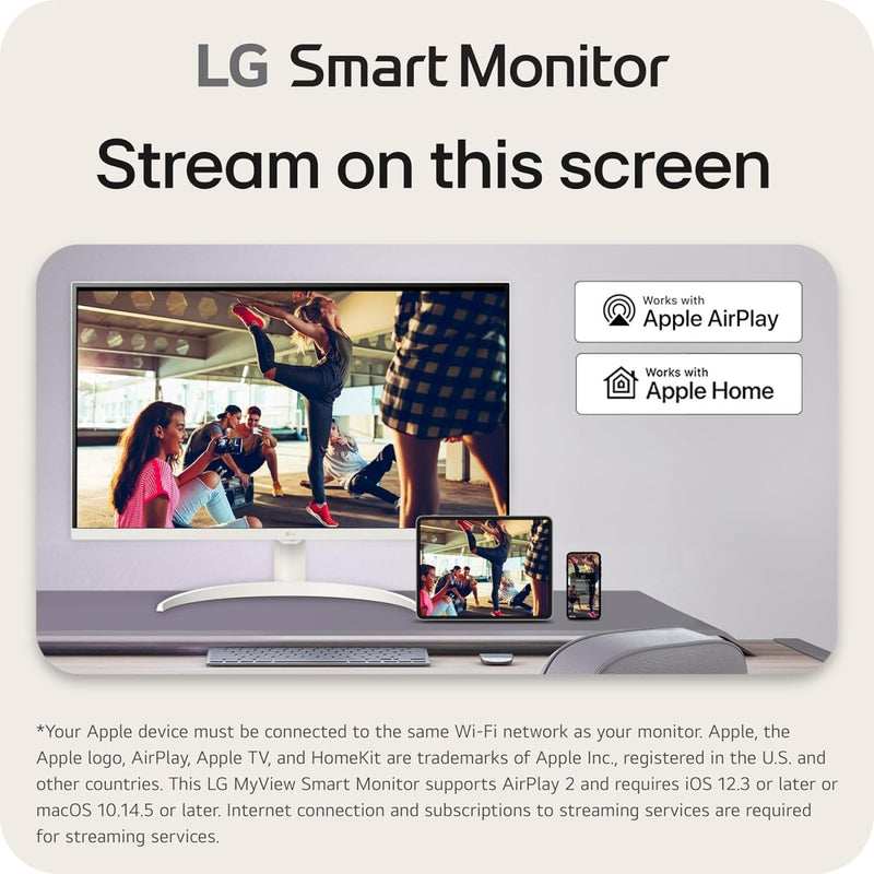 LG 32SR75U - W 32 - INCH SMART MONITOR, WHITE - SWIFT PERIPHERALS1093172