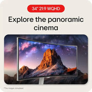LG 34SR60QC 34" 100Hz UltraWide Curved WQHD Smart Monitor with webOS - SWIFT PERIPHERALS34SR60QC