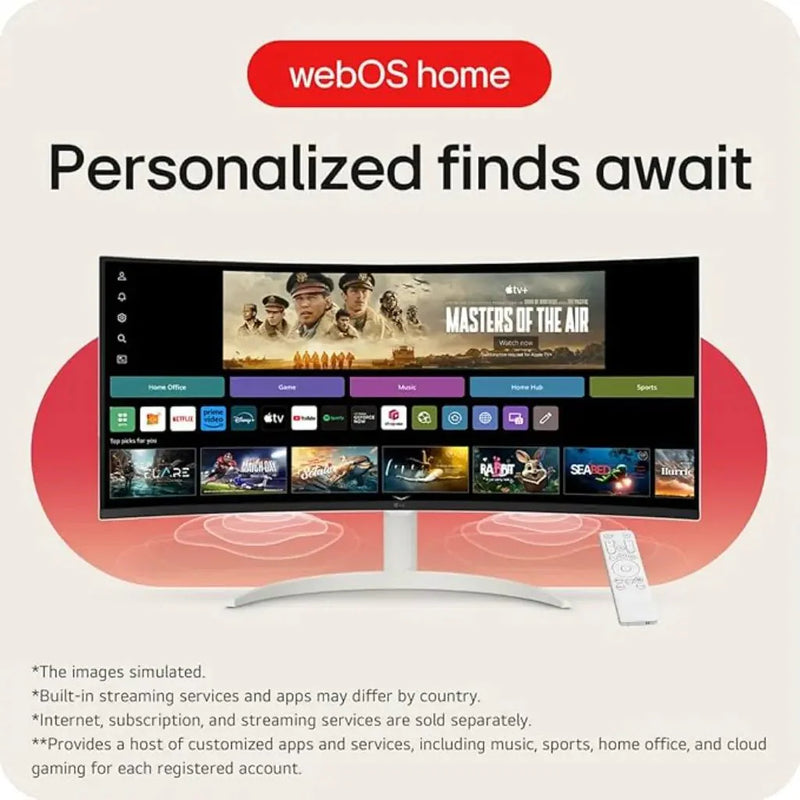 LG 34SR60QC 34" 100Hz UltraWide Curved WQHD Smart Monitor with webOS - SWIFT PERIPHERALS34SR60QC