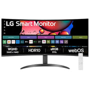 LG 34SR60QC 34" 100Hz UltraWide Curved WQHD Smart Monitor with webOS - SWIFT PERIPHERALS34SR60QC