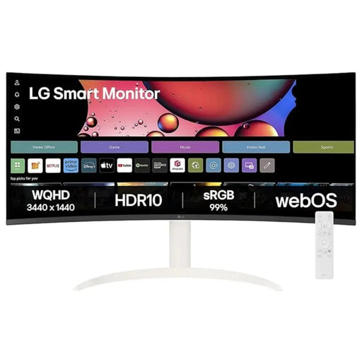 LG 34SR65QC - W 34" UltraWide Curved WQHD Smart Monitor with webOS - SWIFT PERIPHERALS34SR65QC-W