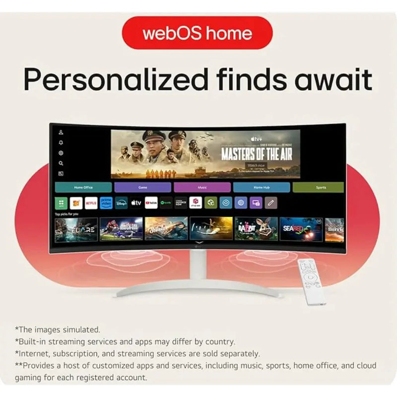LG 34SR65QC - W 34" UltraWide Curved WQHD Smart Monitor with webOS - SWIFT PERIPHERALS34SR65QC-W