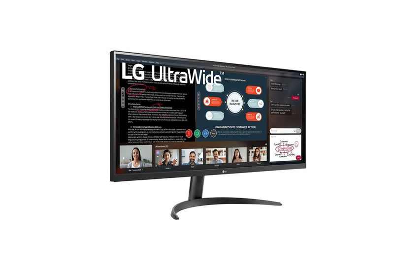 LG 34WP500 - B 34" 75Hz 1080p WFHD HDR10 IPS Panel UltraWide Gaming Monitor - Black - SWIFT PERIPHERALS34WP500-B